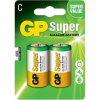 GP alkalická baterie 1,5V C (LR14) Super 2ks blistr 1013322200