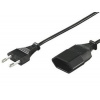 PremiumCord Kabel síťový prodlužovací dvojvidlice 230V 3m
