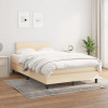 vidaXL Boxspring posteľ s matracom krémový 120x200 cm látka - Krémová - 20000-161556