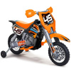 FEBER Oranžový krížový motocykel so 6V batériou pre deti