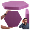 AKUSTICKÝ PANEL hexagon 5 cm fialový šesťuholníkový nástenný na stropnú špongiu