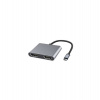 PremiumCord MST adaptér USB-C na 2x HDMI, USB3.0, PD, 4K a FULL HD 1080p rozlíšenie (ku31hdmi13)