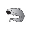 Delphin Nálepka sumec SILVER
