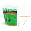 Zfish Náväzec Method Feeder Rig Spike Braid 10 cm 5 ks - veľkosť háčika 4