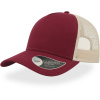 Atlantis Headwear Kšiltovka Rapper Trucker, 5 panelová COT338020z7499-burgundy/st UNI Burgundová/stone