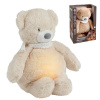 NATTOU Uspávaček plyšový hudobný so svetielkom a senzorom plače 4v1 Sleepy Bear Beige 0m+