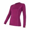 Triko dlouhé dámské SENSOR MERINO WOOL ACTIVE lilla S