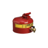 Bezpečnostní nádoba 1500 s kohoutem 08540 červená 19L Justrite- JCN7150140 (Safety Dispensing Cans 1500 Justrite Red)