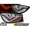 LED PÁS ZADNÉ SVETLÁ CHRÓMOVÉ pre SEAT IBIZA 6J 3D 06.08-12