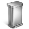 NIKARO s.r.o. Pedálový odpadkový kôš Simplehuman 45l, matný nerez