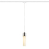 RENDL EIGHT na trojokruh. lištu závesná opálové sklo/chróm 230V LED E27 11W