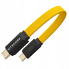 Kábel Nitecore USB typ C - USB typ C 0,07 m žltý