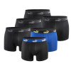 Pánske boxerky Puma 6-Pack Black Blue Comfortable Cotton L