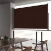 vidaXL Zaťahovacia bočná markíza na terasu 140x300 cm, hnedá
