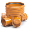 REHAU - Šachtové dno PVC DN300/4x160 kanál pre hl.kanál. predlž. kus 175453