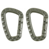 M.F.H.® Karabinka plastová 1 pár MFH 8,5cm, olive