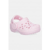 Šľapky Crocs CLASSIC FLORAL CUT OUT CLOG KIDS ružová farba, 210944 210944.CROCS.CLASSIC.FL EUR 24/25