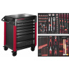 BLACK FRIDAY Dílenský vozík PT800 7 zásuvek + nářadí 6 modulů 103ks PROFI Line