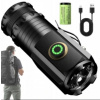 Baterka Mini výkonná, ručná nabíjateľná s klipom XHP35 18650 USB-C 5000LM LED