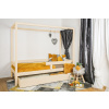 MAXIDO Dětská postel domeček Vali s přistýlkou 180x80 - Přírodní (Český výrobek)
