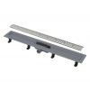 Alcadrain Odtokové žľaby Sprchový žľab Simple 55 cm, s okrajom pre perforovaný rošt, vrátane roštu, nerezová mat APZ10-550M
