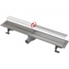 Alcadrain Podlahový žľab 65 cm Fit and Go, nerezová oceľ APZ13-DOUBLE9-650