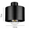 Lampové tienidlo - Drôtová lampa podkrovia čierna 1xxe27 (Drôtová lampa podkrovia čierna 1xxe27)