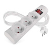 Prepäťová ochrana – 3 zásuvky, 1,5 m, biela