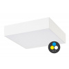 Rabalux Biele stropné LED svietidlo Tartu hranaté 175x175mm 18W IP44 CCT R7895