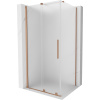 Mexen Velar posuvná sprchová kabína 100 x 120 cm, mráz, kartáčovaná meď - 871-100-120-31-65
