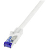 LogiLink C6A081S RJ45 sieťové káble, prepojovacie káble CAT 6A S/FTP 7.50 m biela 1 ks; C6A081S