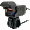 NABÍJAČKA MOTOCYKEL 2x USB QC3.0 RYCHLE NABÍJANIE Skúter Quad USB-C