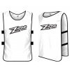 Zone floorball Basic Training vest ZONEFLOORBALL Junior, biela