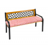 Bellatex Sedák na lavici prošívaný Kostička červená rozměr 40x120 cm