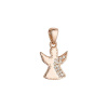 Pozlátený ružový prívesok anjel so zirkónmi 14049.1