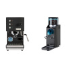Profitec GO, black + Rancilio Rocky Doserless, black