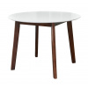 VerDesign, NEEL 1000, jedálenský stôl, orech-biely masív,MDF