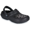 Crocs Nazuvky Classic Fuzz Lined Glitter Clog Čierna