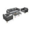 Furrore RADISSON CAFFE 3+2 záhradná sedacia súprava, sivá 005544 Furrore