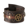 imago Kožený náramok Steampunk Arkánum Barva: světle hnědá