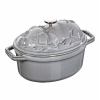 Staub Cocotte hrniec v tvare prasaťa 17 cm/1 l sivý, 1121718