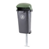 MEVA-TEC Odpadkový koš 50 l. Urban - černý/zelený