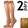 NYLON KNEE-SOCKS 20 DEN pančuchové podkolienky Lady B - 12 párov Opál UNI 12 párů