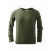 MALFINI LONG SLEEVE 121 / Detské tričko, dlhý rukáv - khaki 134