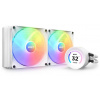 NZXT vodný chladič Kraken 280 ELITE RGB / 2x140mm RGB fan / 4-pin PWM / LCD disp. / 6 rokov / biely