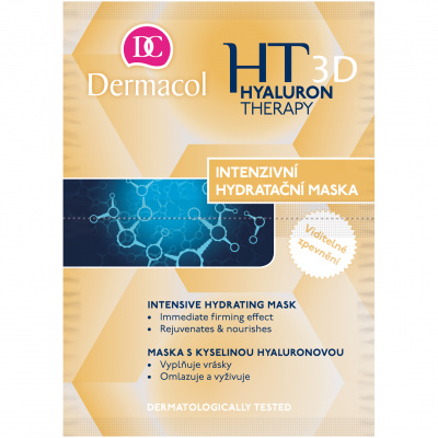 Dermacol Hyaluron Therapy intenzívna hydratačná a remodelačná maska, 16 ml (2x8)