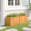 vidaXL Vyvýšený záhon 150x50x50 cm tíkový masív - Hnedá - 119887-66551