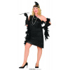 Charlestonové šaty čierne XL - veľkosť XL 44/46