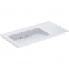 Geberit ONE - Umývadlo nábytkové, 900x480x131 mm, skrytý prepad, bez otvoru na batériu, vodorovný odtok, KeraTect, biela 505.008.00.1