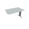Hobis Rokovací stôl Flex, 120x75,5x80 cm, sivý/kov